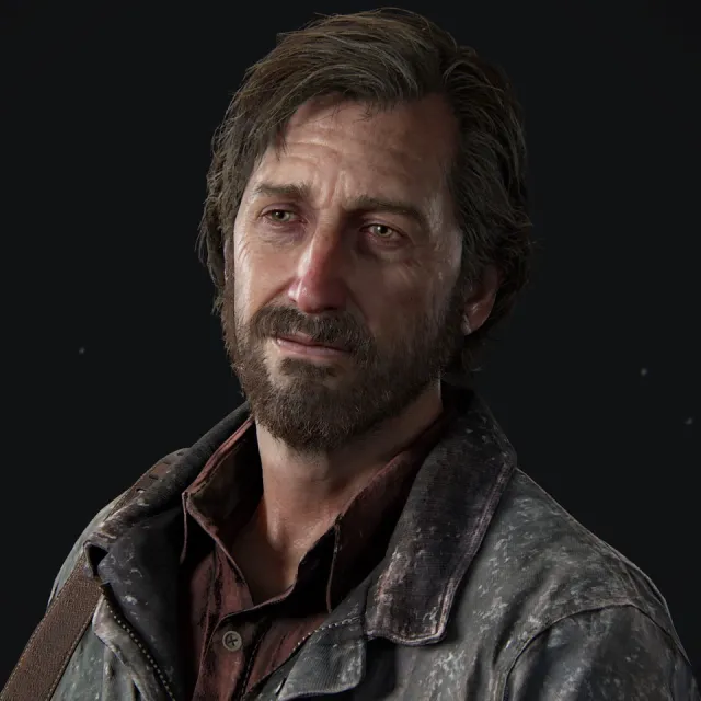 David in a character render from The Last of Us Part I