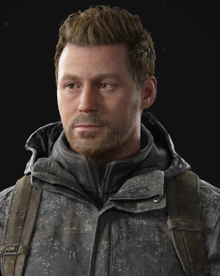 Owen Moore in a character render from The Last of Us Part II